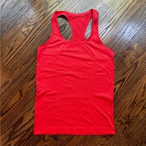 Red Lululemon Swiftly Tech Racerback Tank Top
